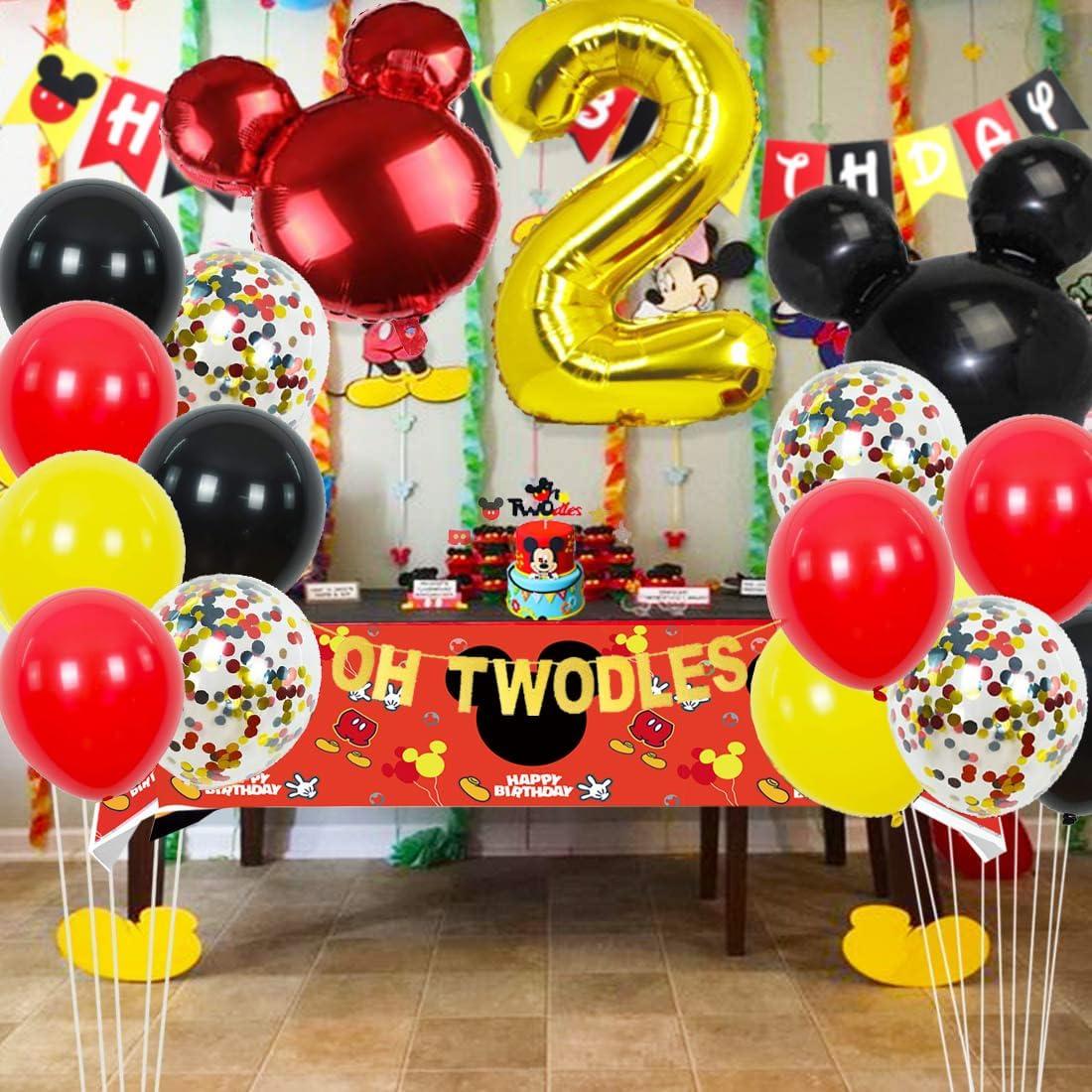 Kit de Decoración Fiesta 2do Cumpleaños Mickey Mouse