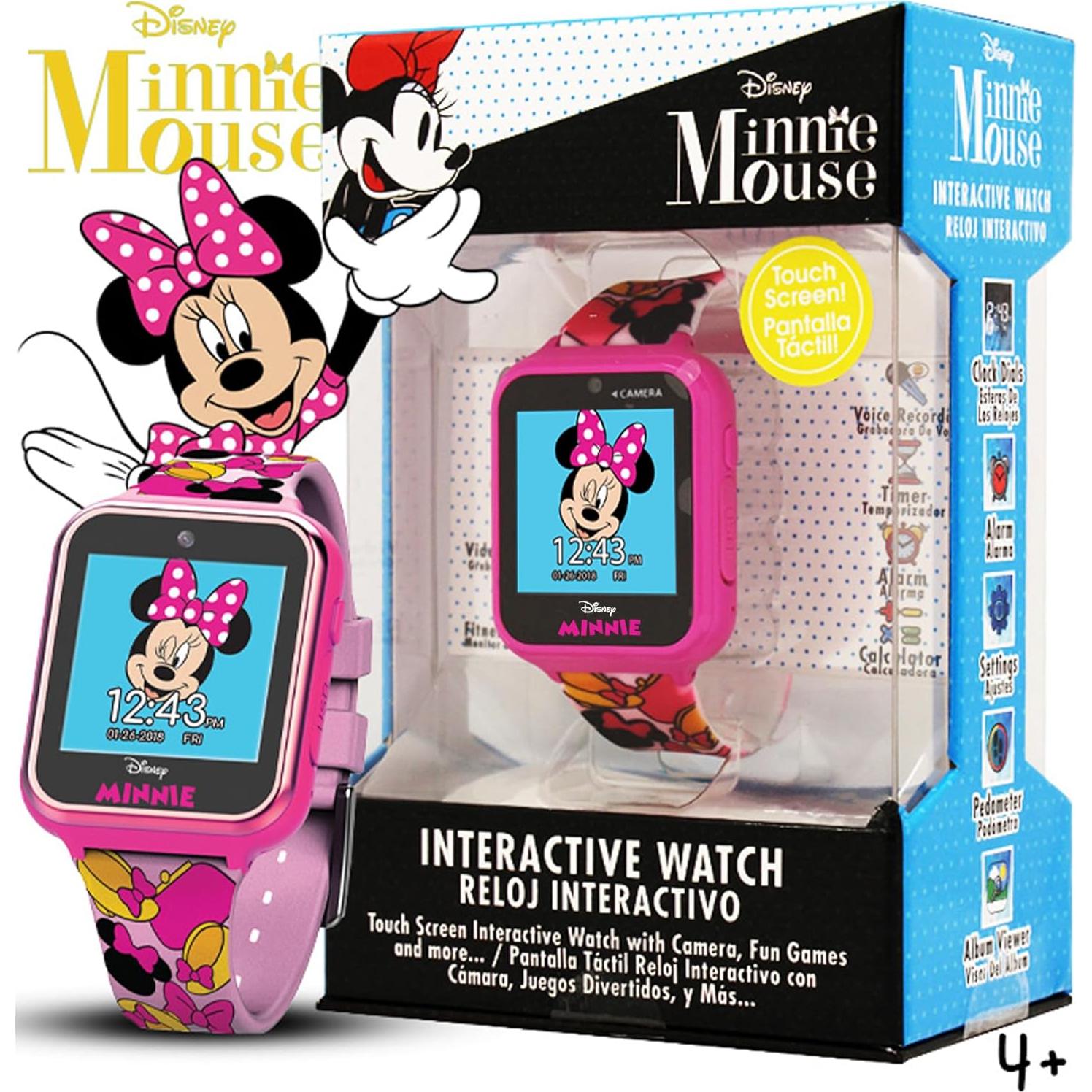 Reloj inteligente Accutime Kids Minnie Mouse rosa 40 mm