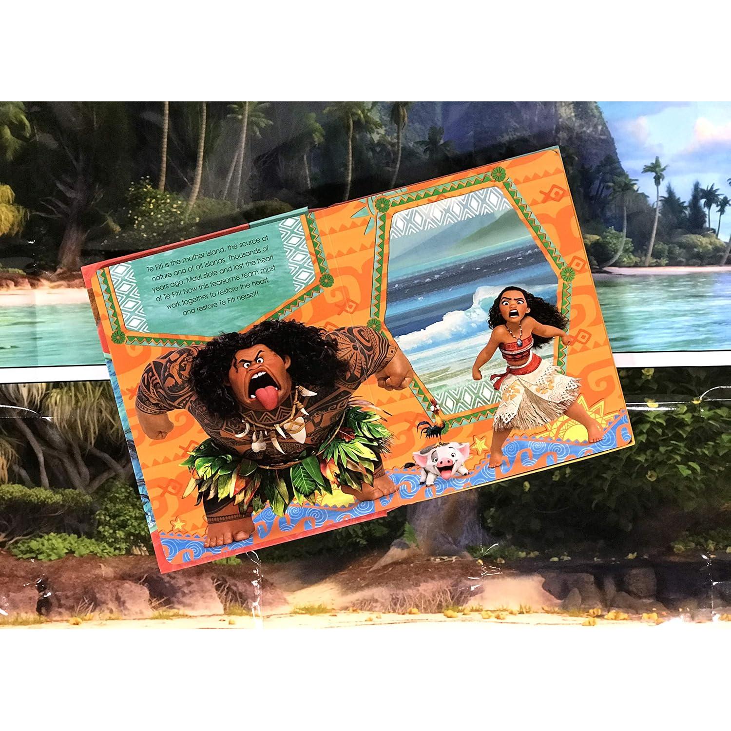 Disney Moana My Busy Books - Storybook, 10 figurines, playmat