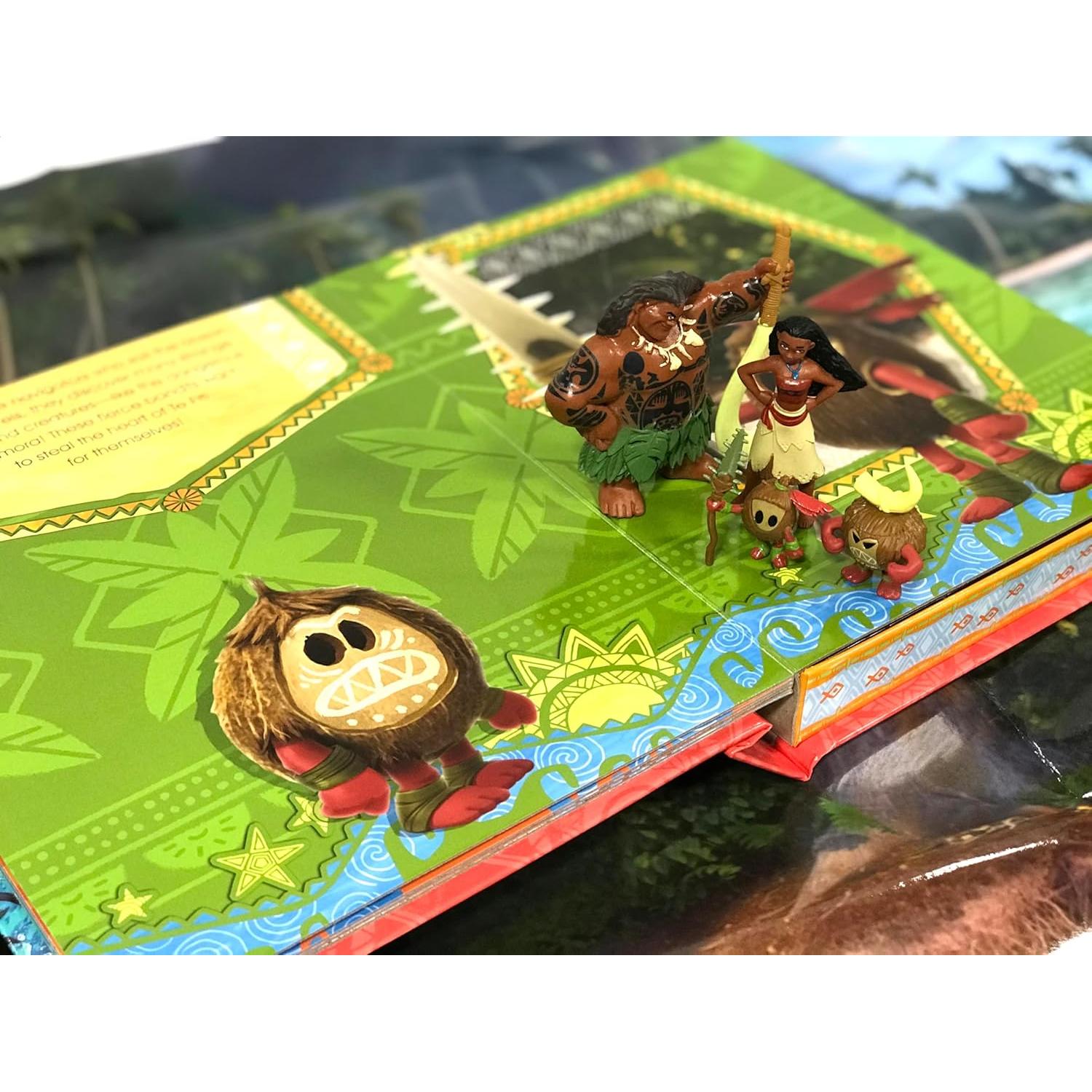 Disney Moana My Busy Books - Storybook, 10 figurines, playmat