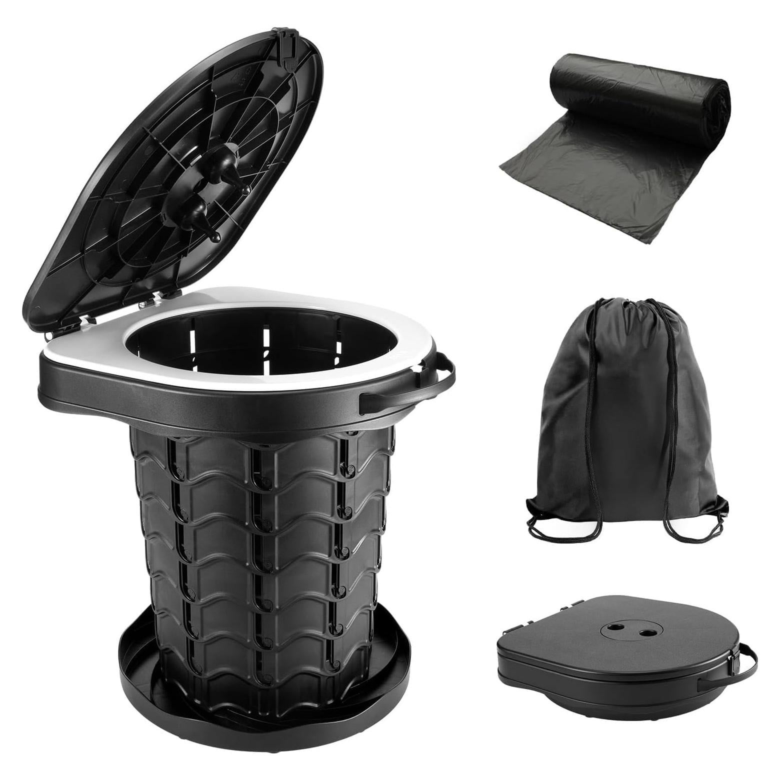 Inodoro Portátil Inodomio Camping Ajustable 7,6 a 34,5 cm