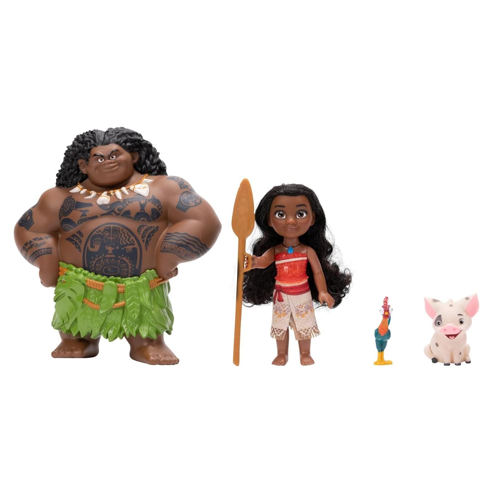 Conjunto de Muñecas Moana y Maui Disney Princess - 15 cm y 20 cm