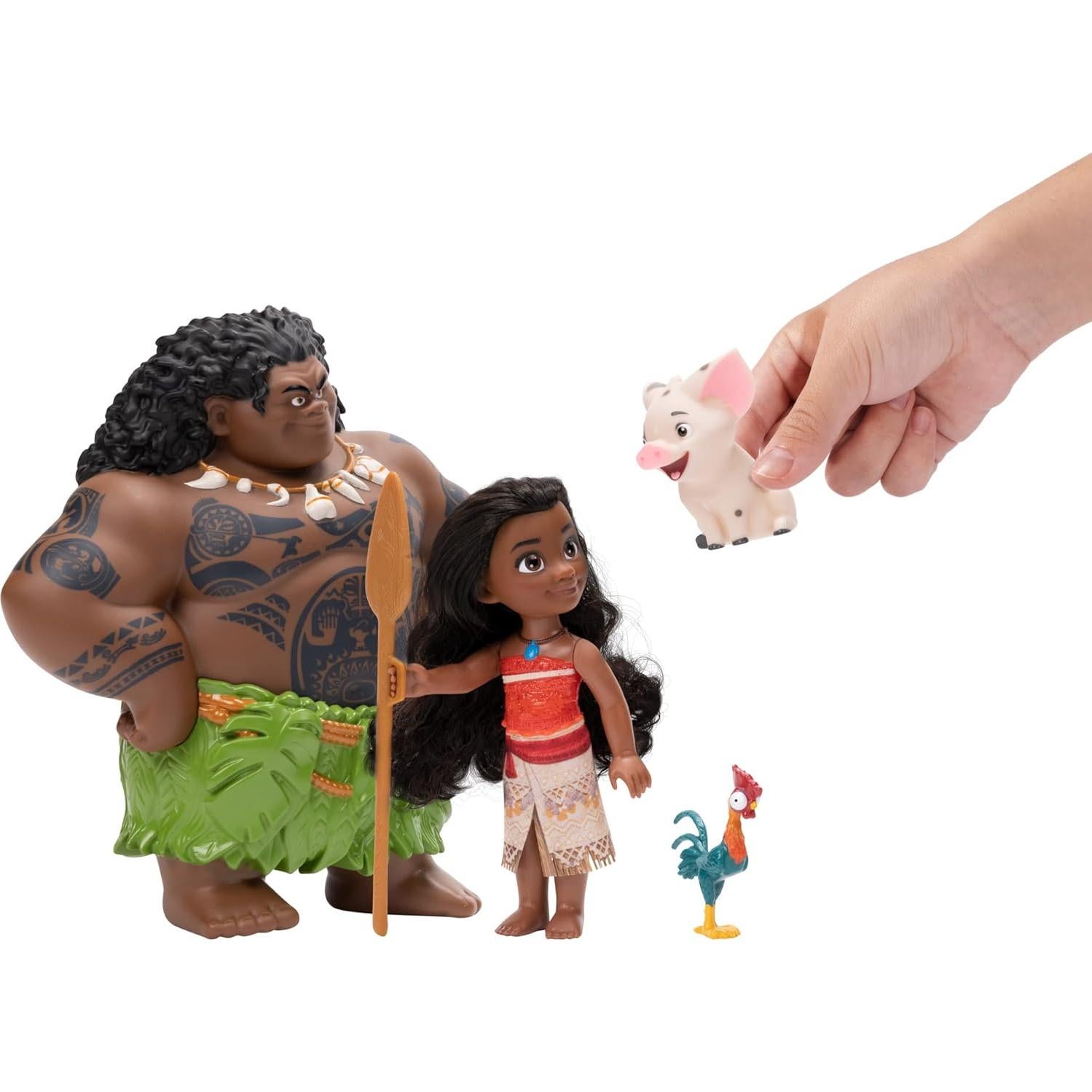 Conjunto de Muñecas Moana y Maui Disney Princess - 15 cm y 20 cm