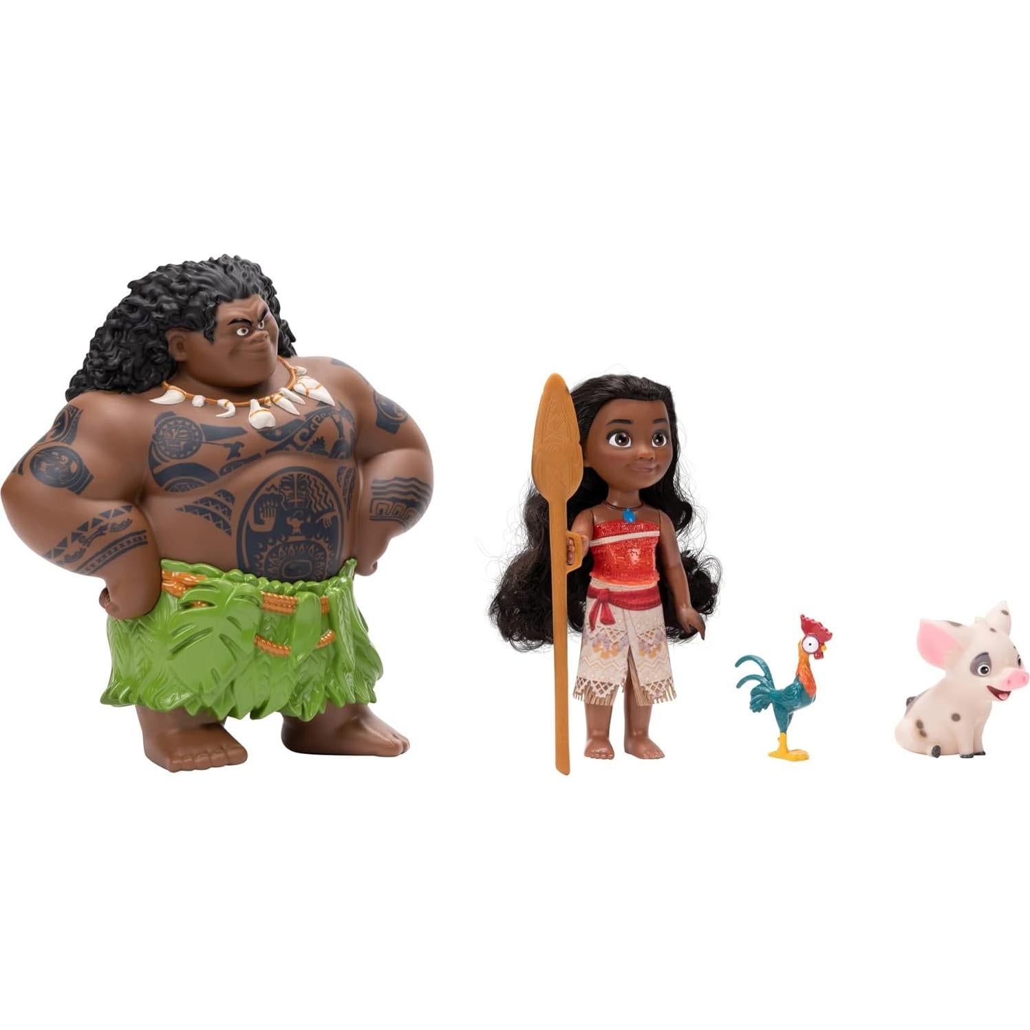 Conjunto de Muñecas Moana y Maui Disney Princess - 15 cm y 20 cm