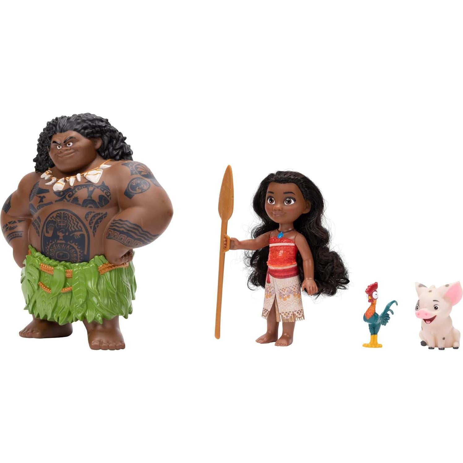 Conjunto de Muñecas Moana y Maui Disney Princess - 15 cm y 20 cm