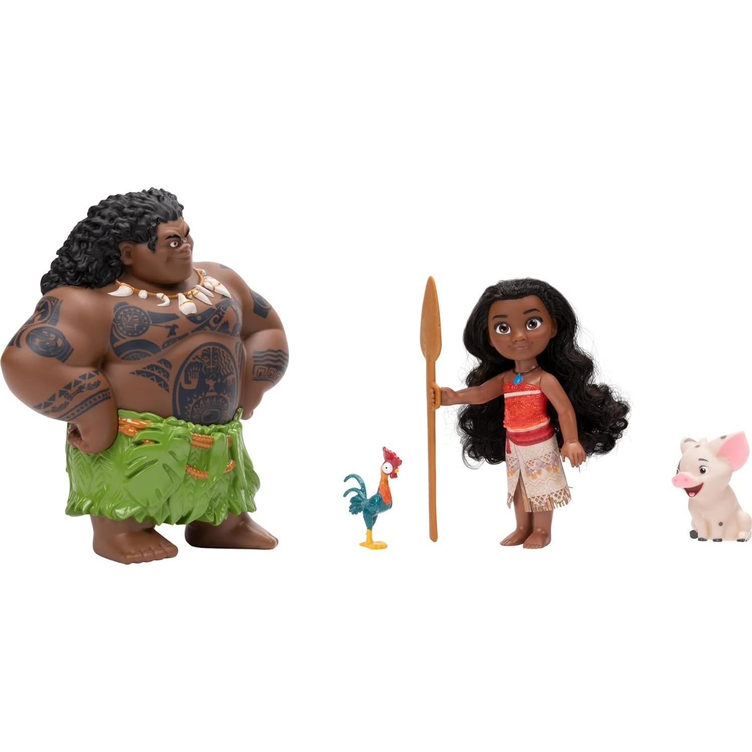 Conjunto de Muñecas Moana y Maui Disney Princess - 15 cm y 20 cm