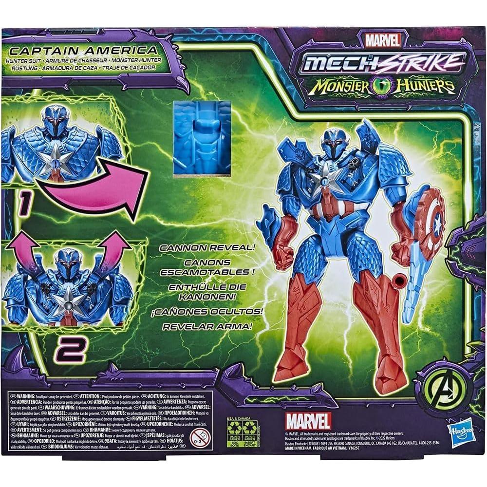 Figura de Acción Capitán América Marvel 20 cm Cazadores de Monstruos