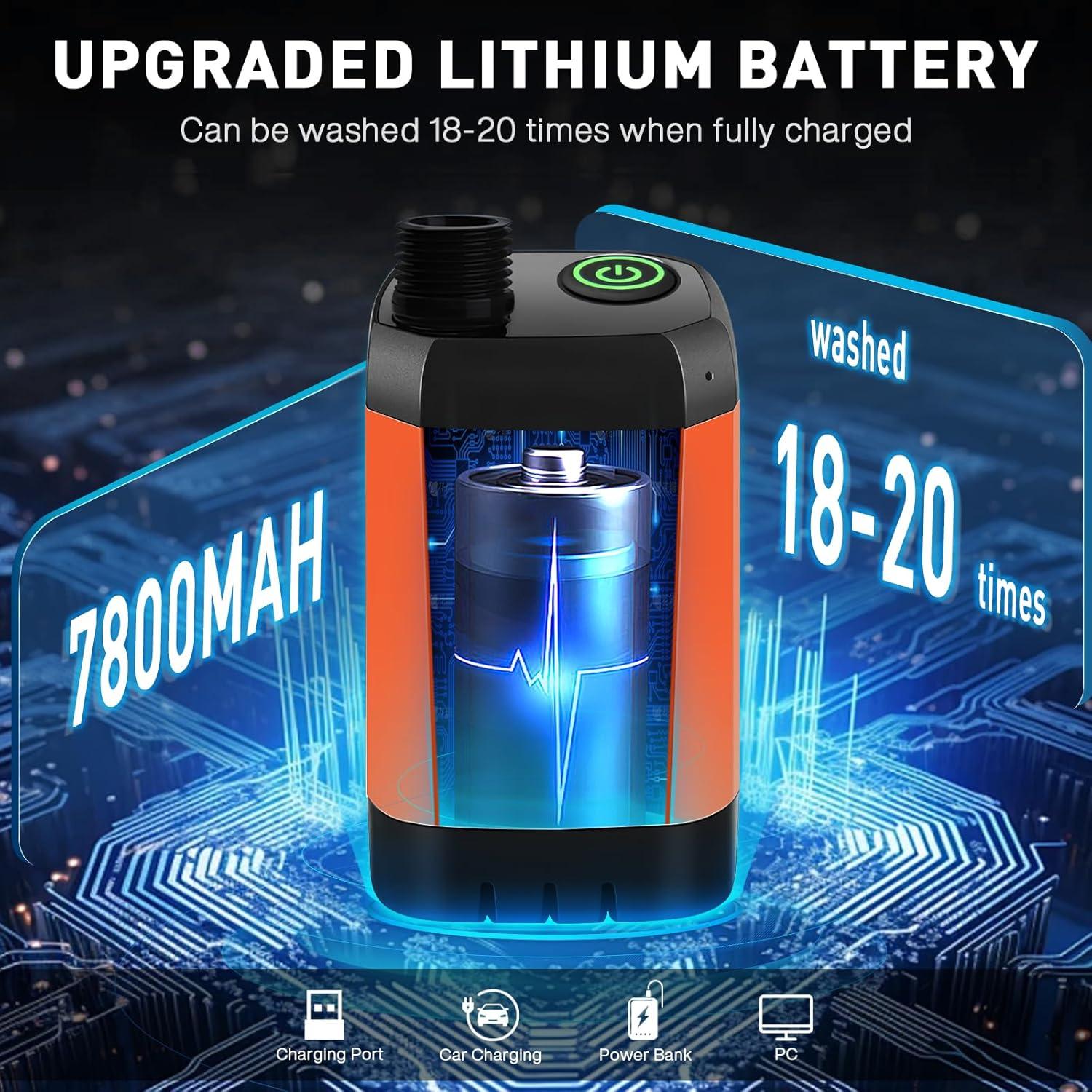 Ducha de Camping MIAOKE Portátil 7800mAh con Pantalla Digital