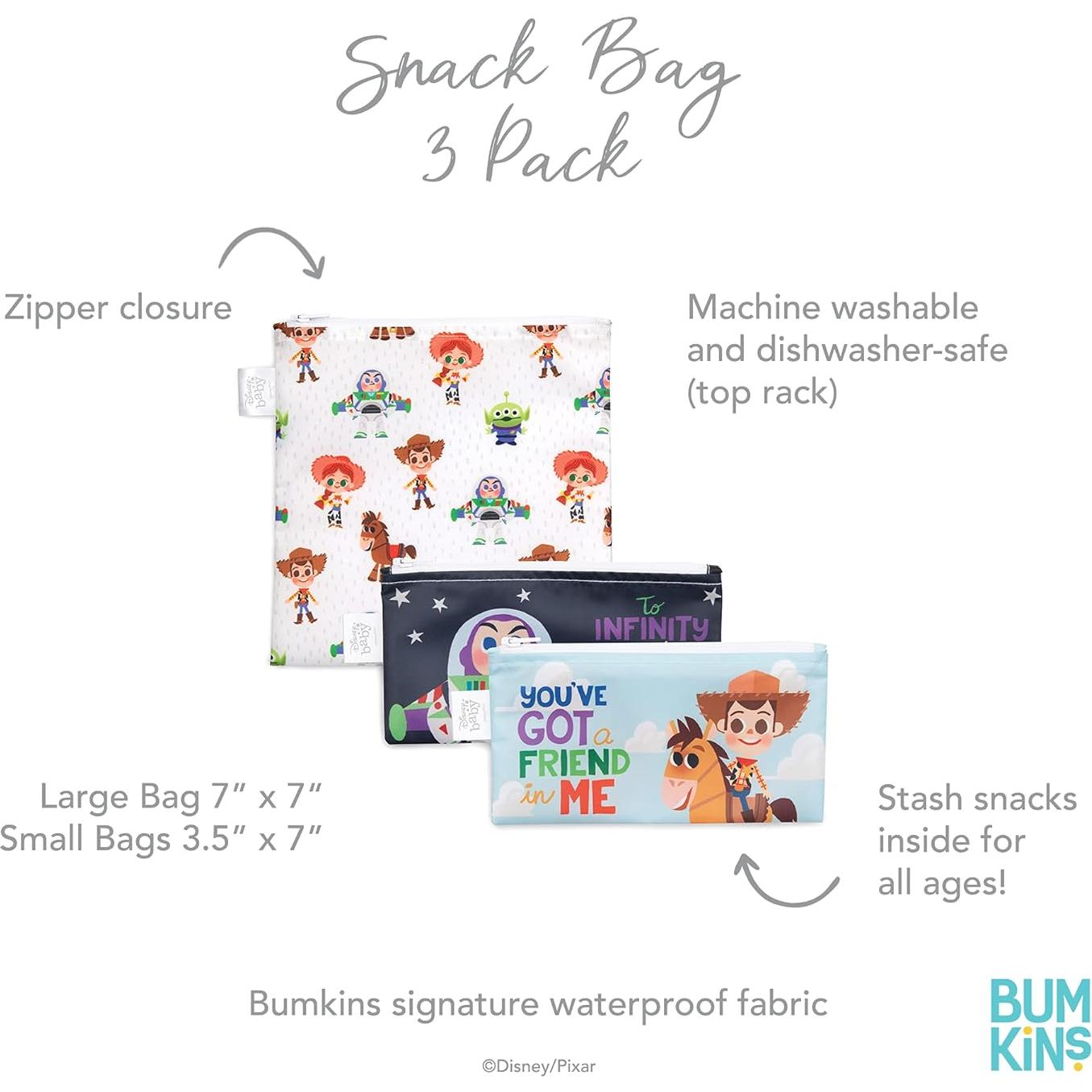 Bolsas Reutilizables para Sándwich Bumkins Toy Story 3 Pzas