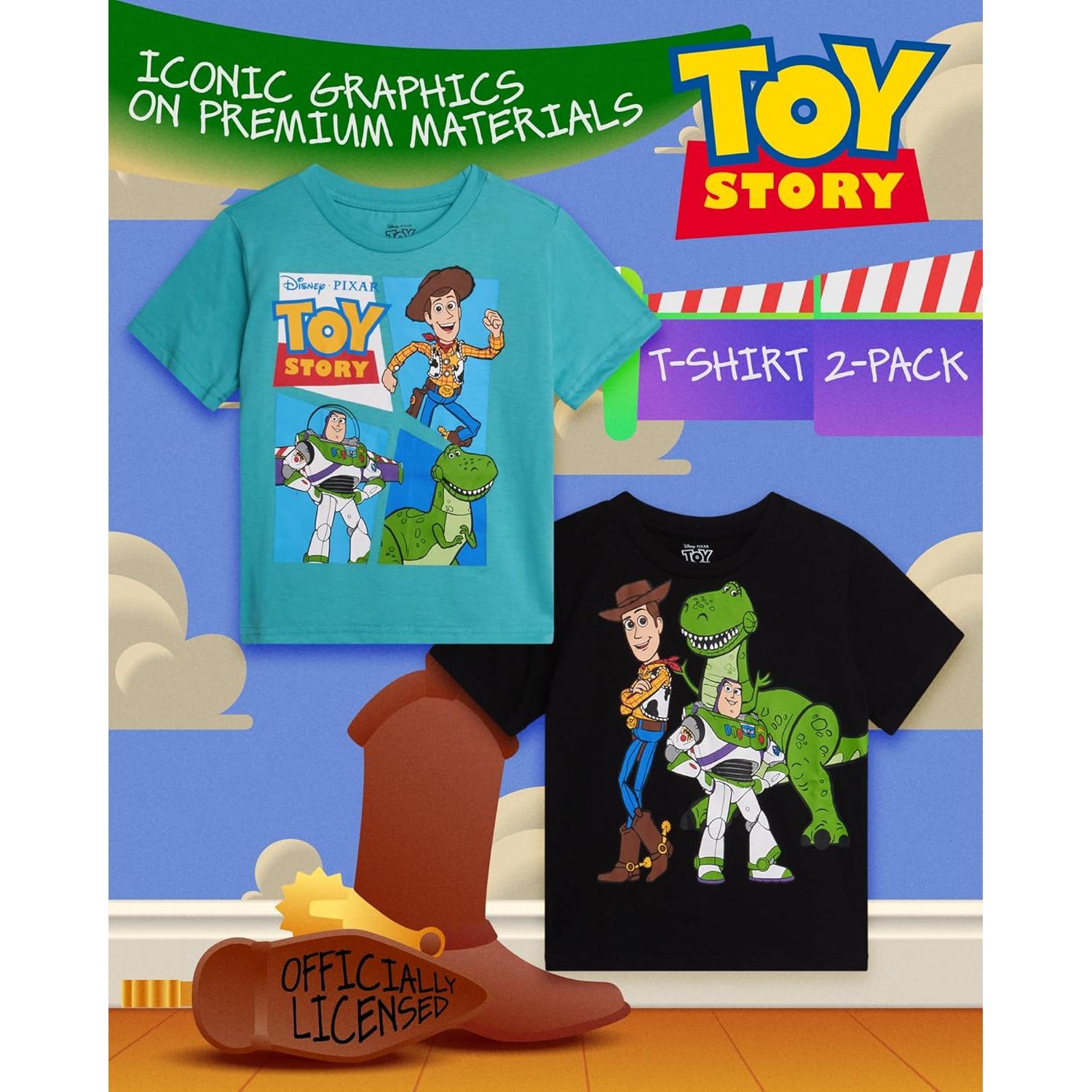 Camisetas Gráficas Disney Toy Story 2 Piezas Niños 5-6 Años