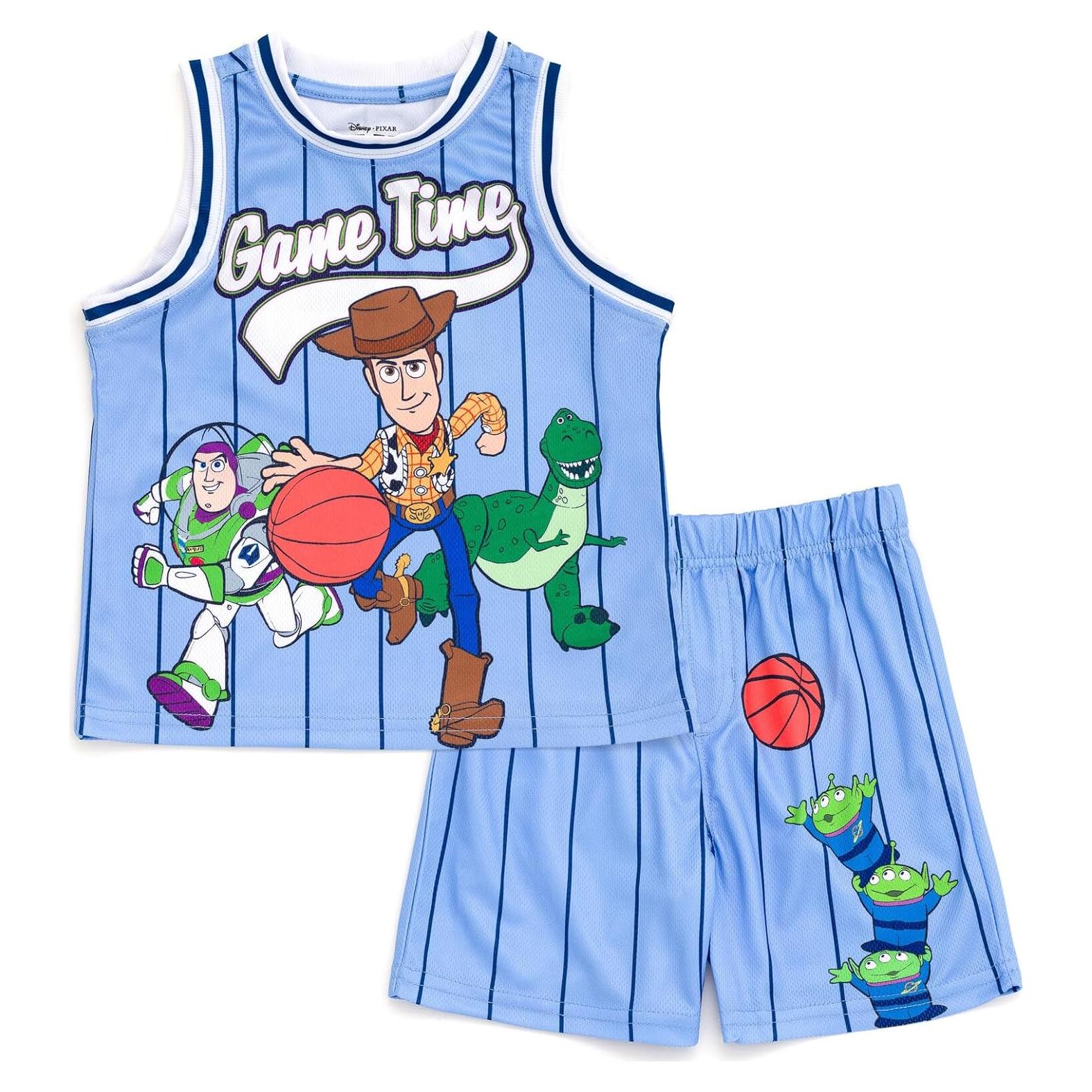 Conjunto deportivo Disney para niños 4T - Camiseta y shorts