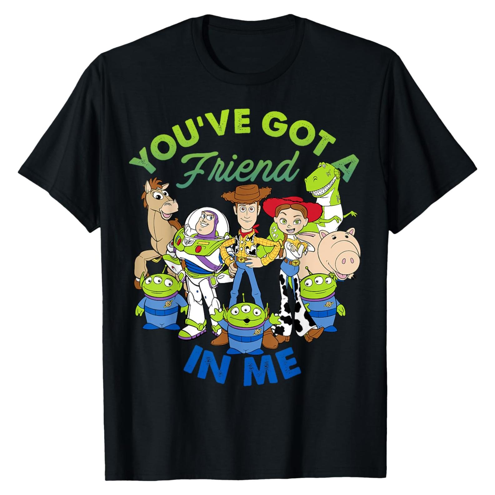 Camiseta gráfica Toy Story Disney Pixar niño unisex negra