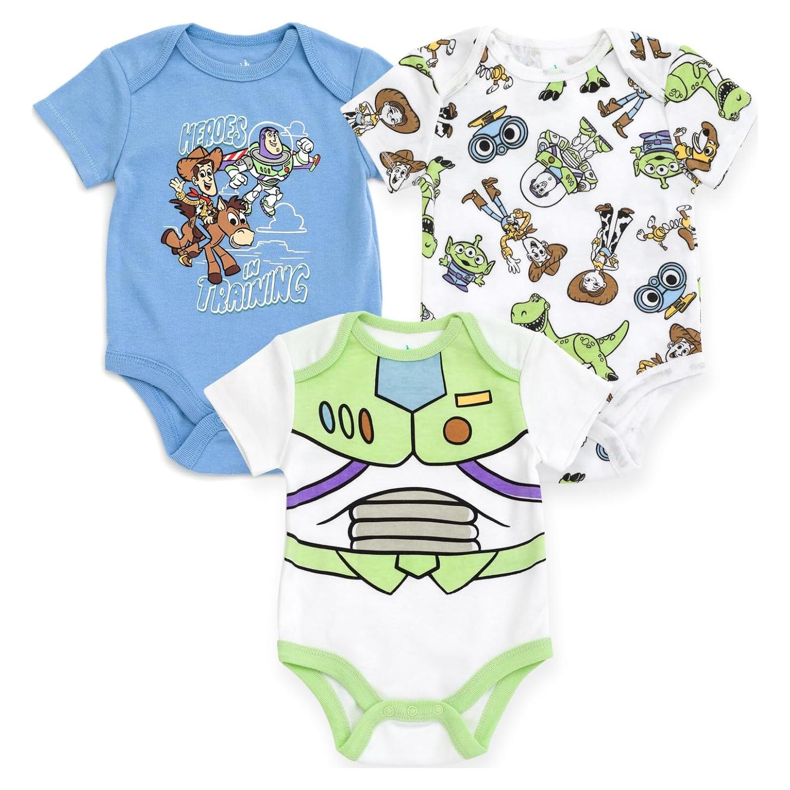 Body de Bebé Disney Mickey Mouse 3 Pzs 0-24 Meses