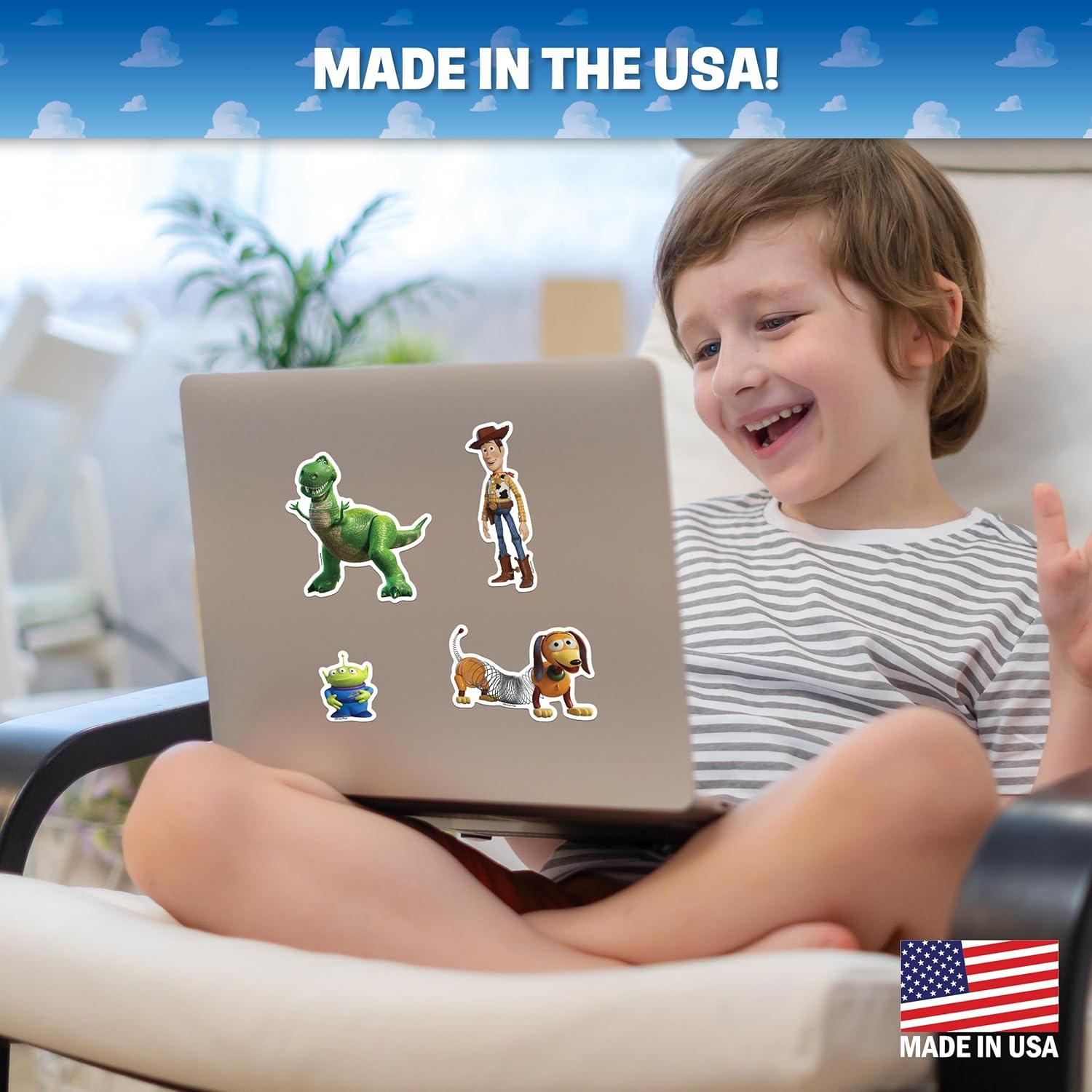 Set de 4 Calcomanías Toy Story Disney Woody Rex Slinky