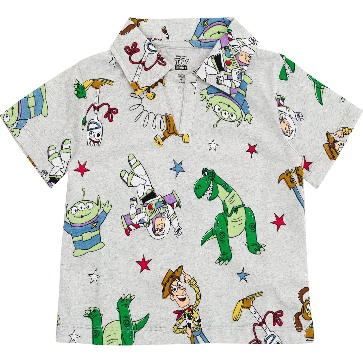 Conjunto Camisa Polo y Pantalones Cortos Disney 7-8