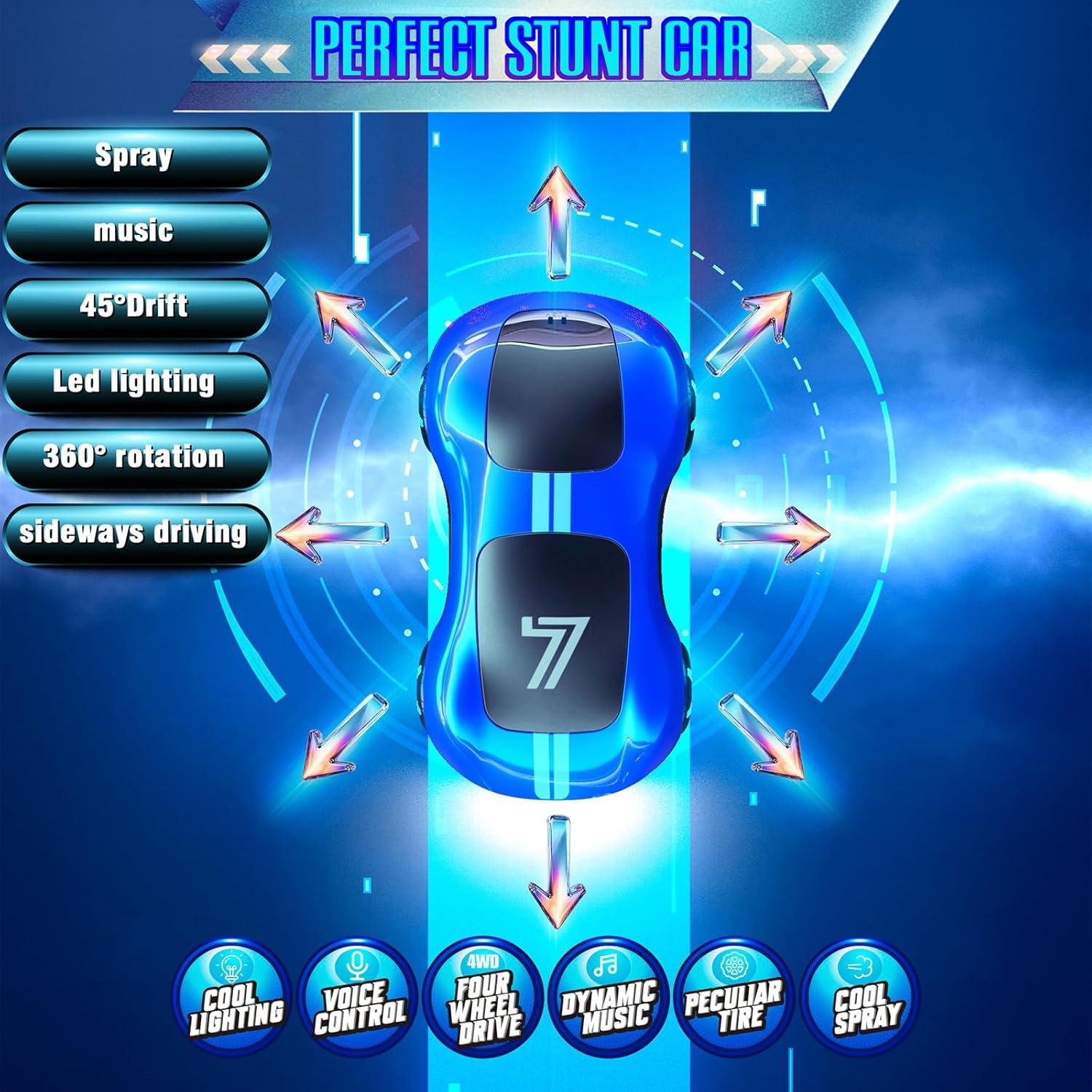 Coche RC Stunt AEROQUEST Control por Gestos 360° Azul