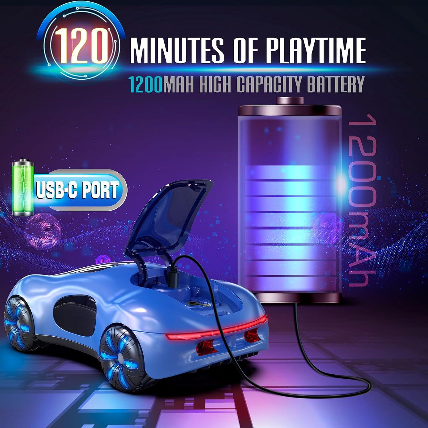 Coche RC Stunt AEROQUEST Control por Gestos 360° Azul