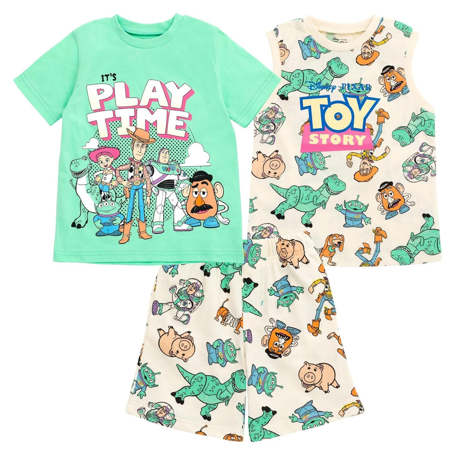 Conjunto 3 Piezas Ropa Niños Disney Mickey Mouse Verde