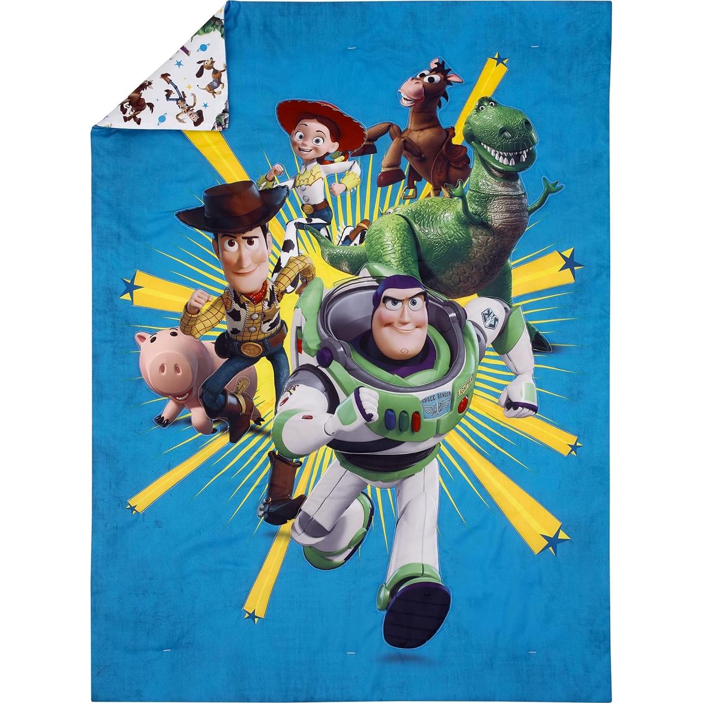 Juego de Cama 4 Piezas NoJo Toy Story Azul 106x144 cm