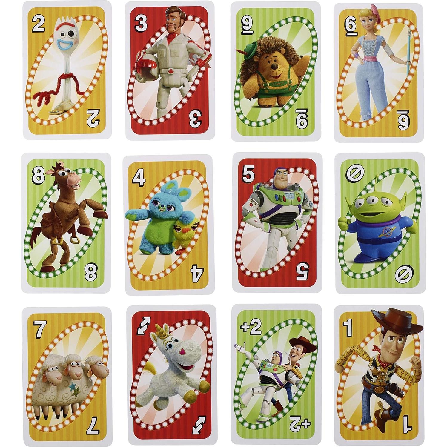 Juego de Cartas UNO Mattel Toy Story 4 - 112 Cartas