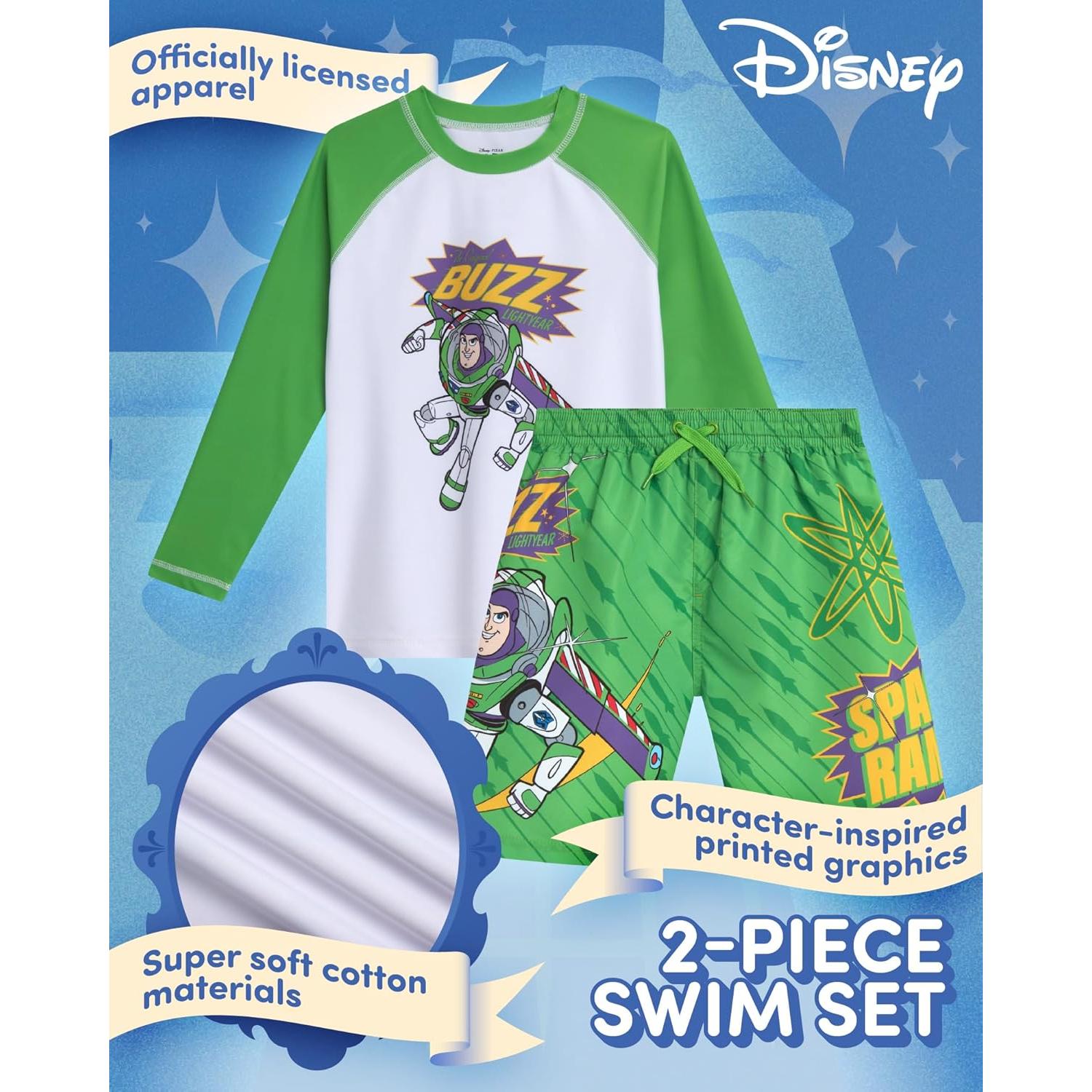 Conjunto de Rash Guard Disney Niños 2 Piezas UPF 50+