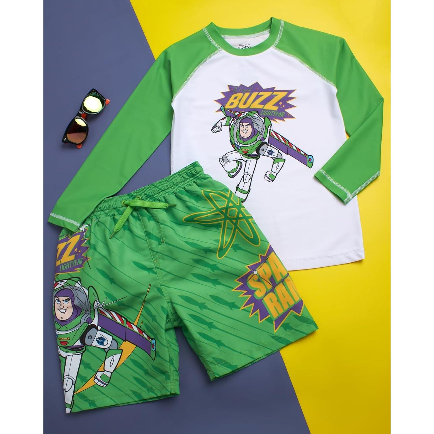 Conjunto de Rash Guard Disney Niños 2 Piezas UPF 50+