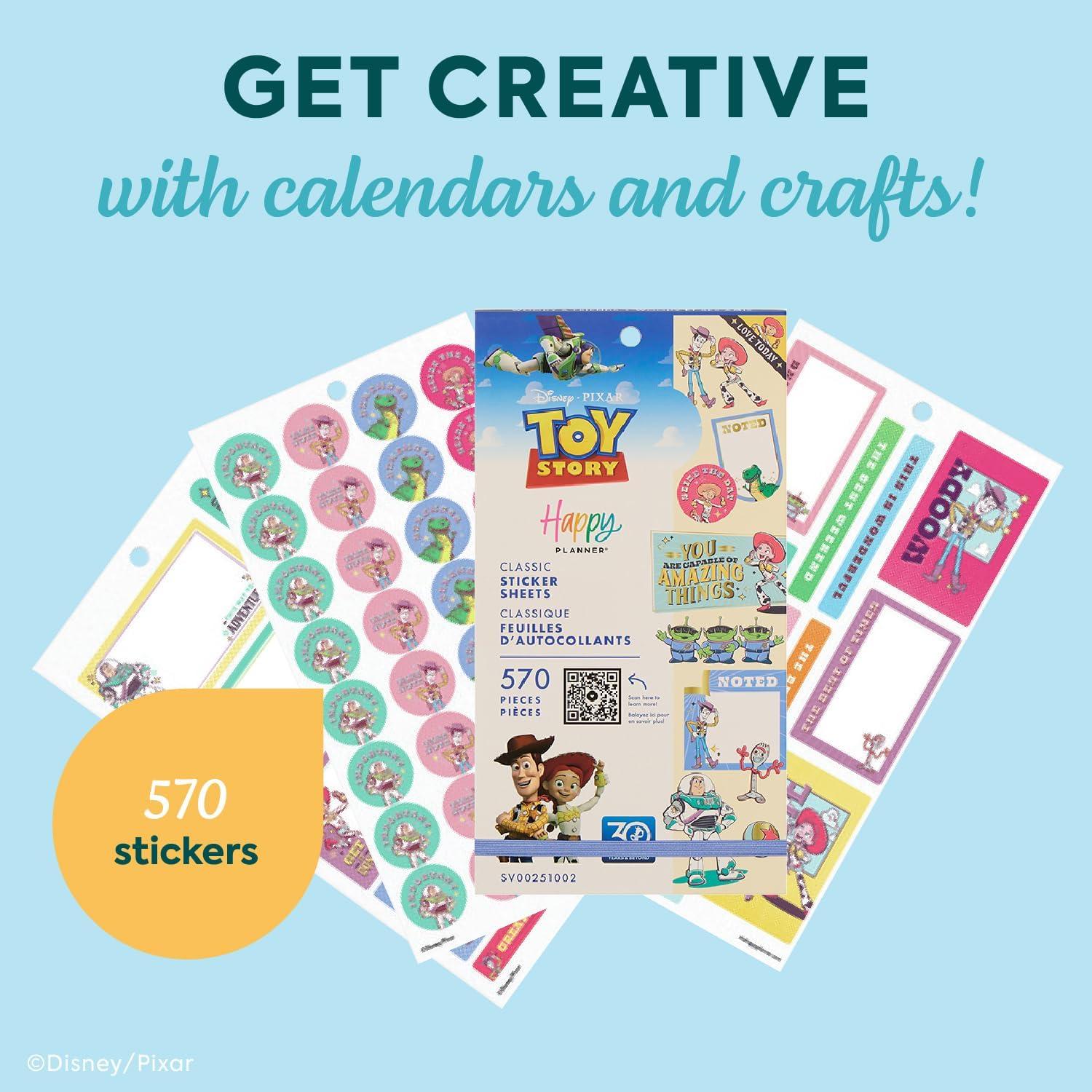 Paquete de Stickers Happy Planner Disney Woody 30 Hojas