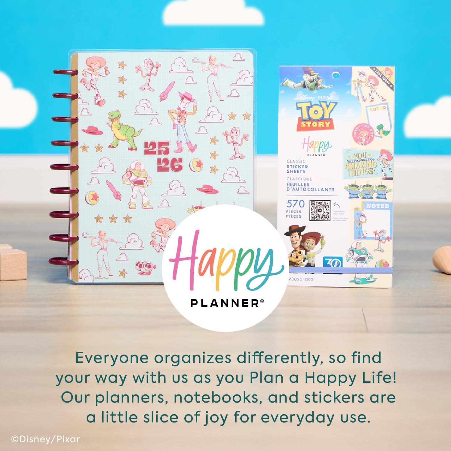 Paquete de Stickers Happy Planner Disney Woody 30 Hojas