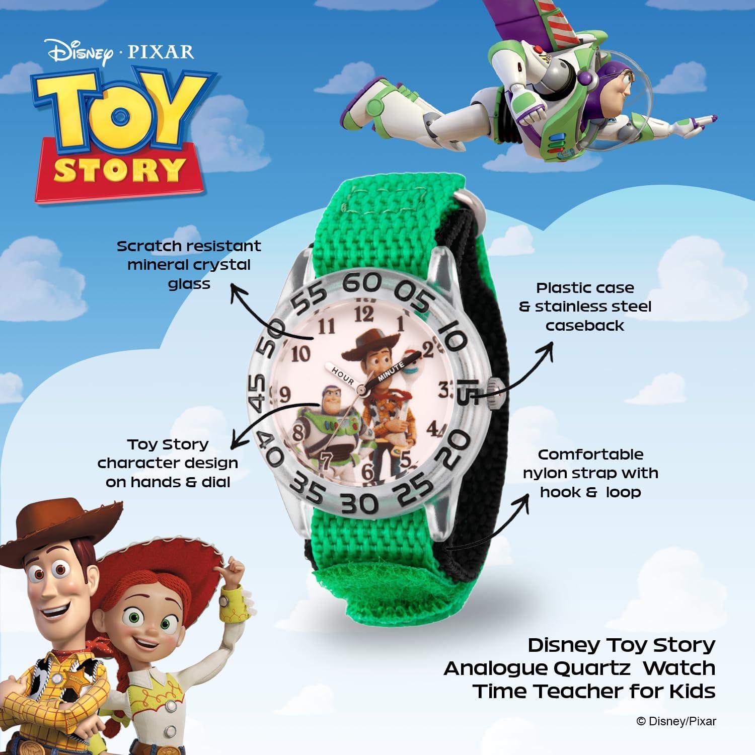 Reloj Analógico Infantil Disney Toy Story 32mm Nylon Verde