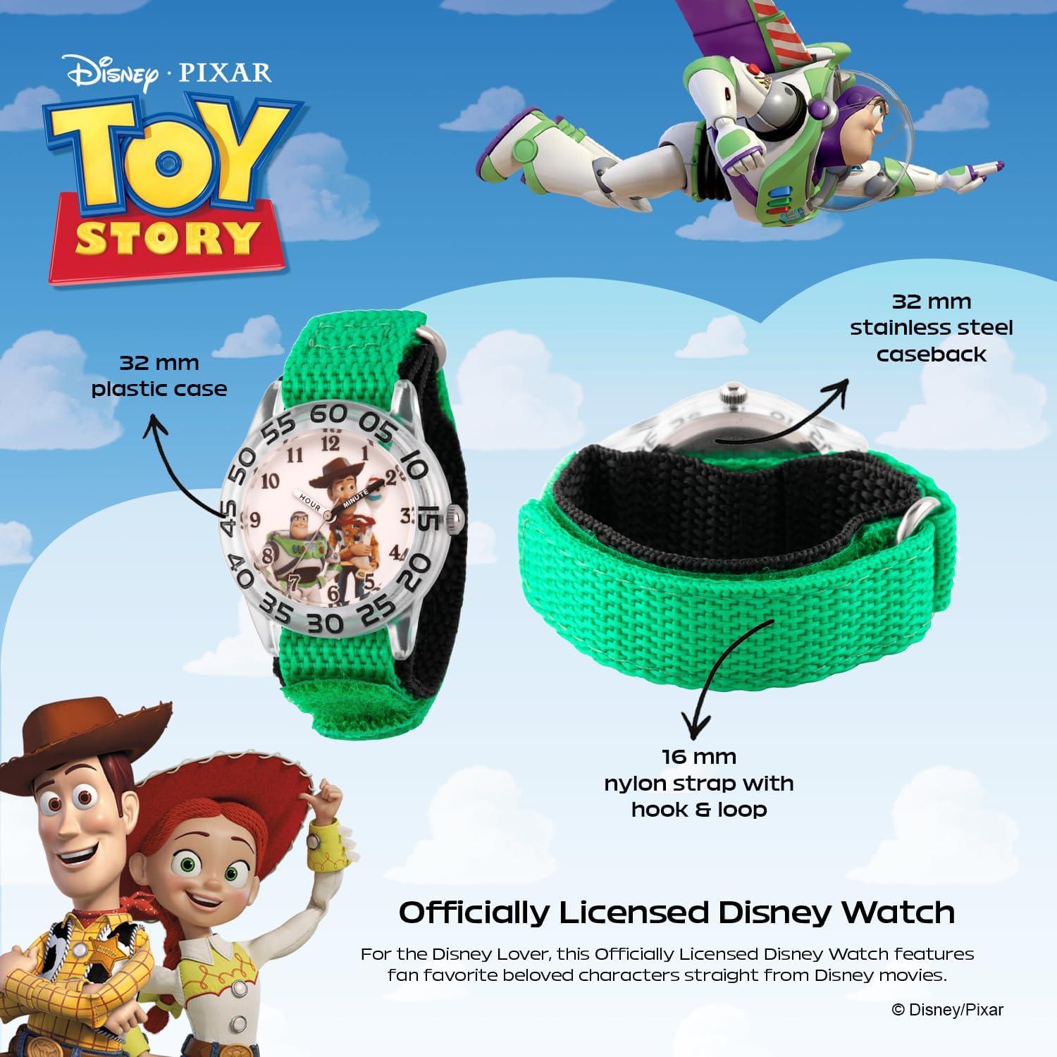 Reloj Analógico Infantil Disney Toy Story 32mm Nylon Verde