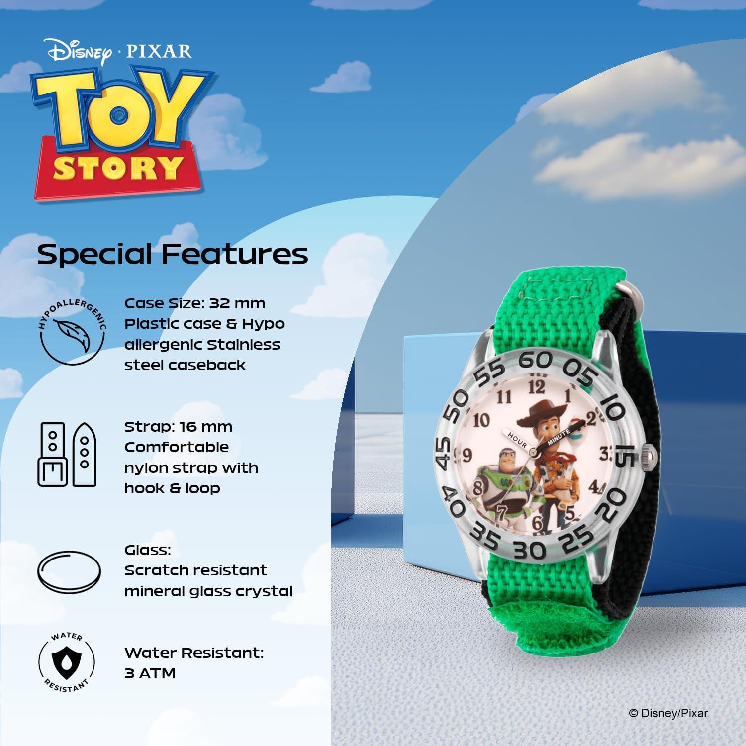 Reloj Analógico Infantil Disney Toy Story 32mm Nylon Verde