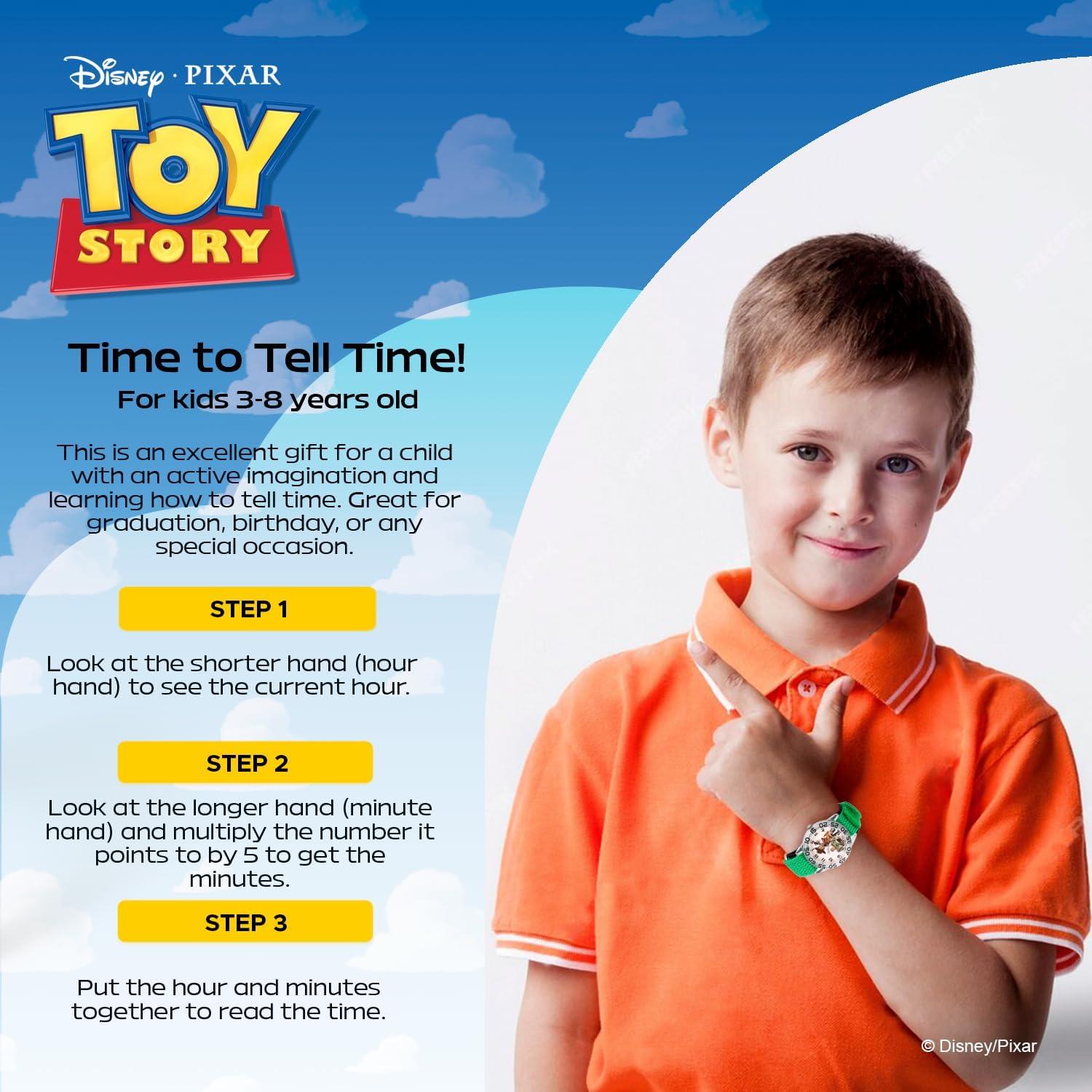 Reloj Analógico Infantil Disney Toy Story 32mm Nylon Verde