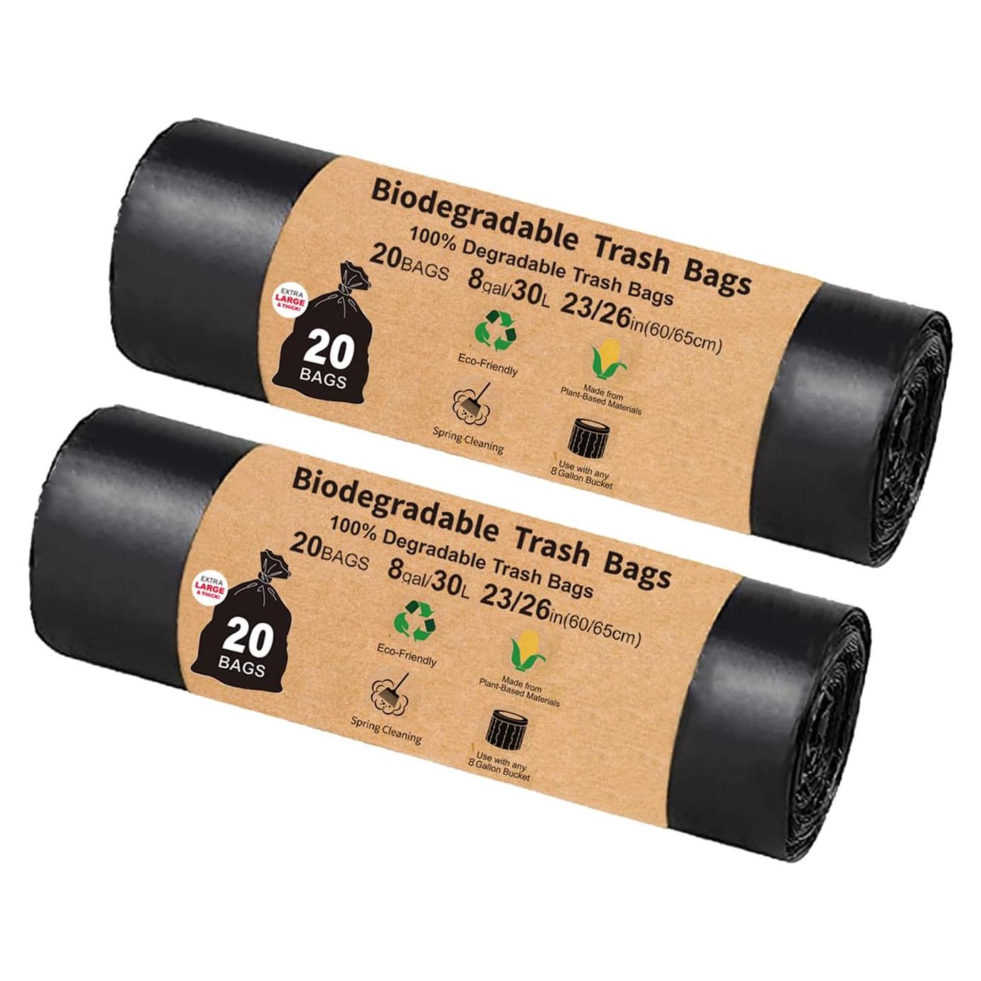 Bolsas Compostables TL-JIYPU 40 Unidades 30 Litros Camping