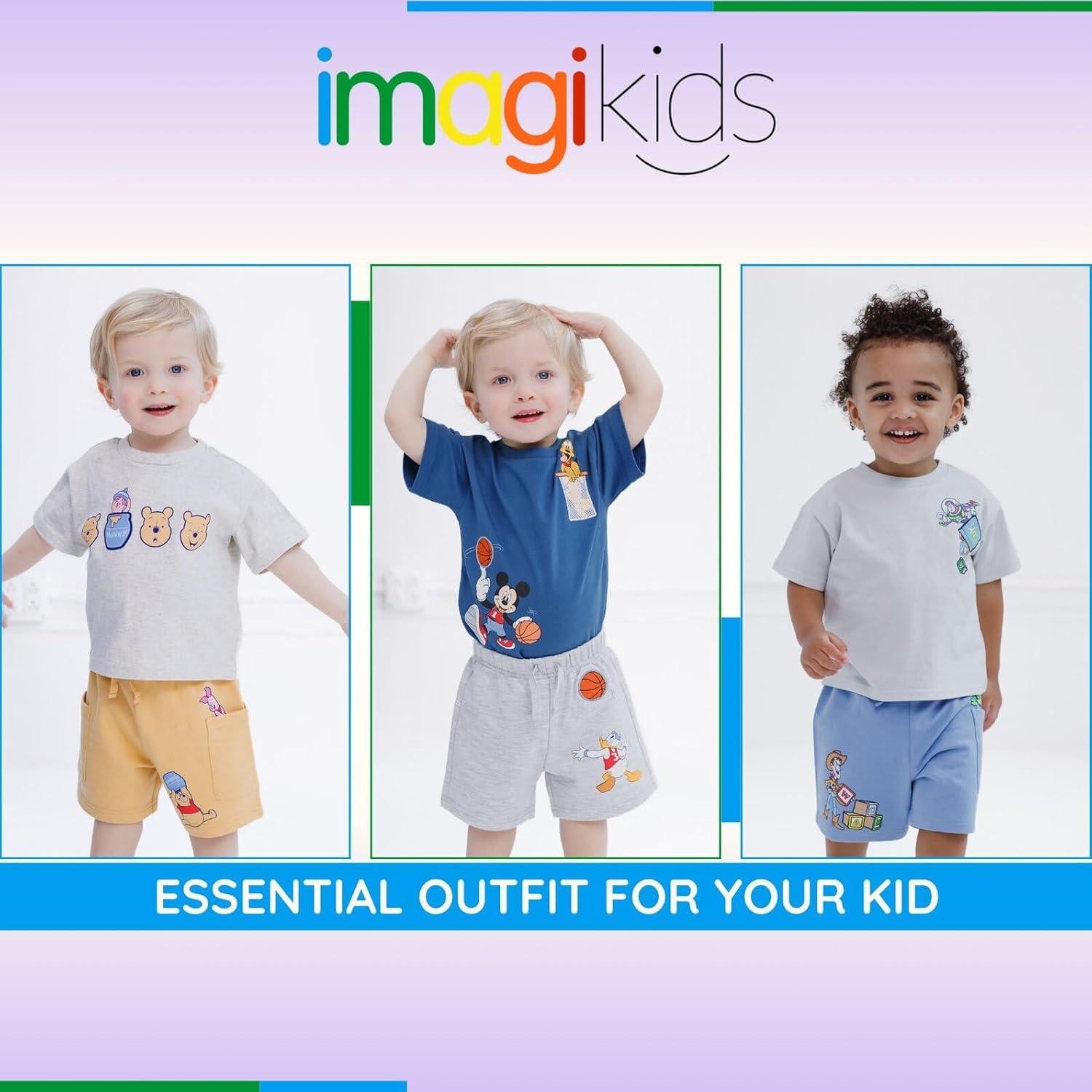 Conjunto camiseta y pantalones cortos Disney 0-18 meses