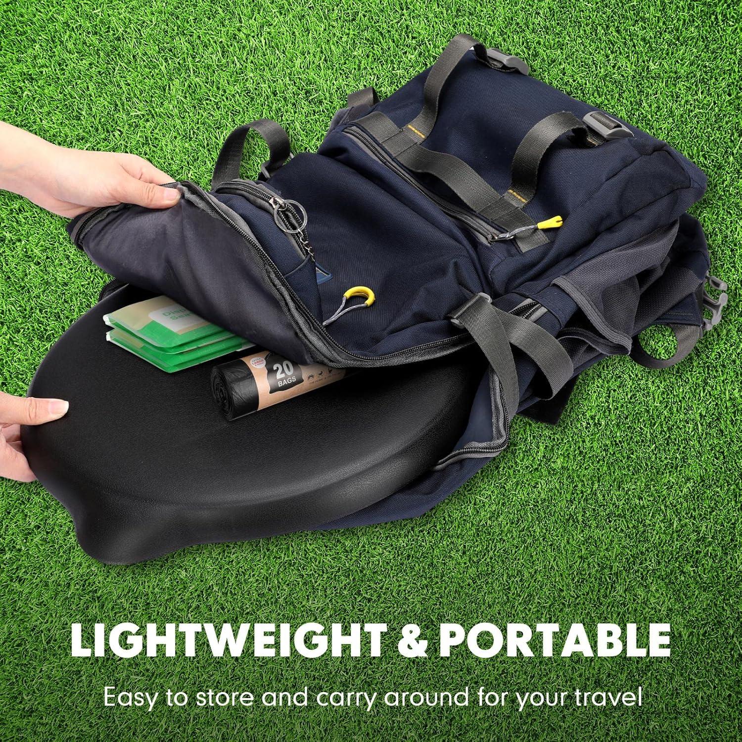 Asiento de inodoro portátil Glenmal para cubo de 19L con bolsas