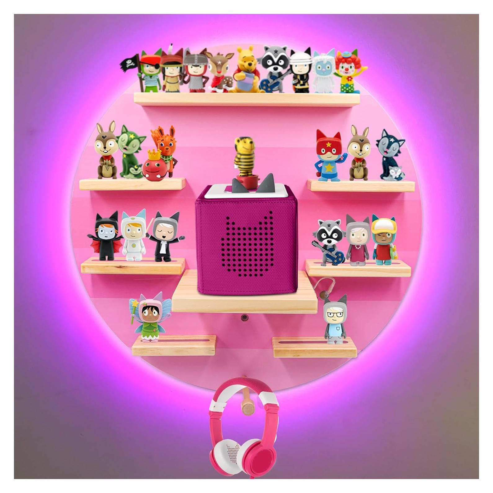 Estante Magnético Taladad con Luz LED RGB para Tonies