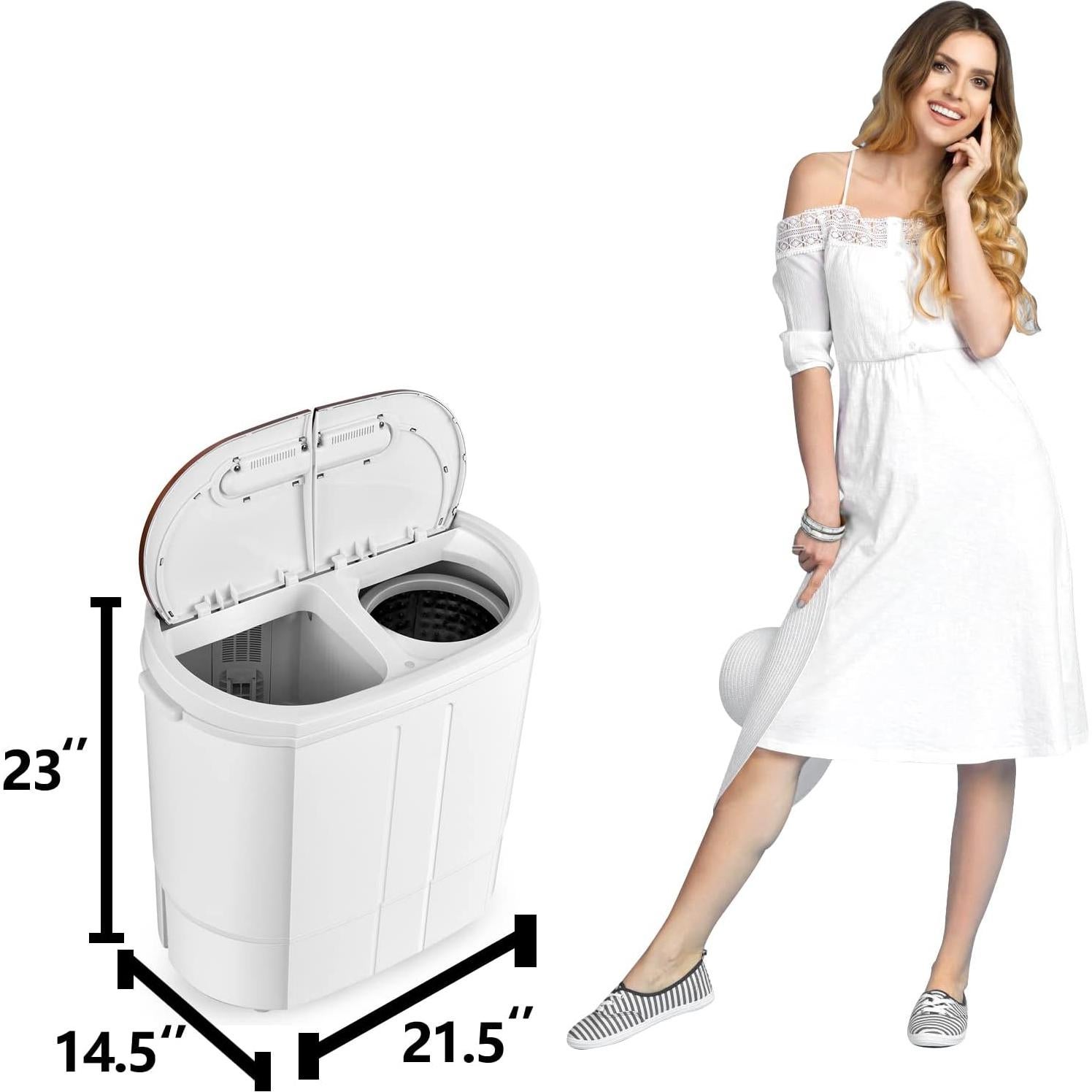 Lavadora Portátil Tiktun XPB30-1288S Doble Tina 3,18kg