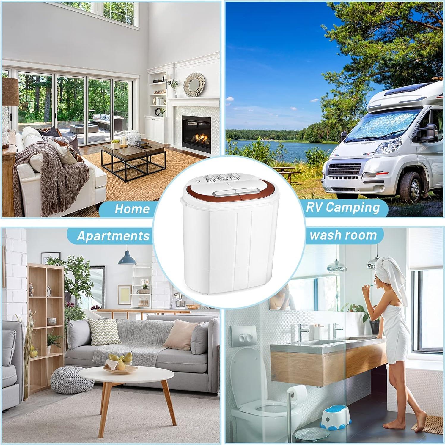 Lavadora Portátil Tiktun XPB30-1288S Doble Tina 3,18kg