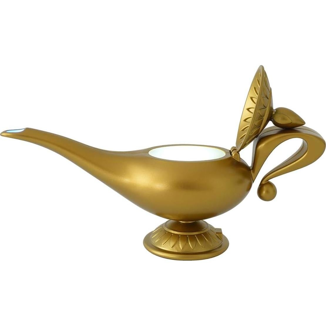 Disney Aladdin Genie Lamp LED Mood Light | Mood Lighting Aladdin Lamp Figure | Collectible Aladdin Mood Light Lamp | Blue & White Mood Light LED Genie Lamp | 10 Inches Long