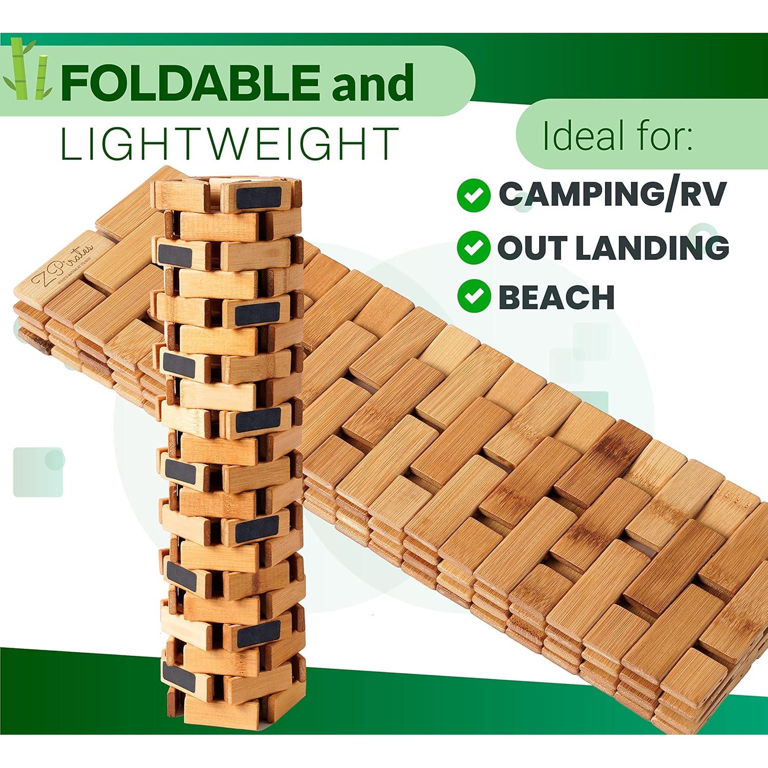 Alfombra de Baño ZPirates de Bambú Grande 86x46 cm