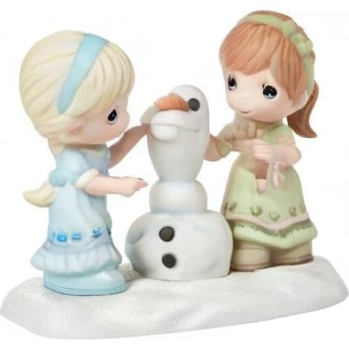 222025 Disney Showcase Frozen Building A Snowman is Better with You Disney Frozen Bisque Porcelain Figurine
