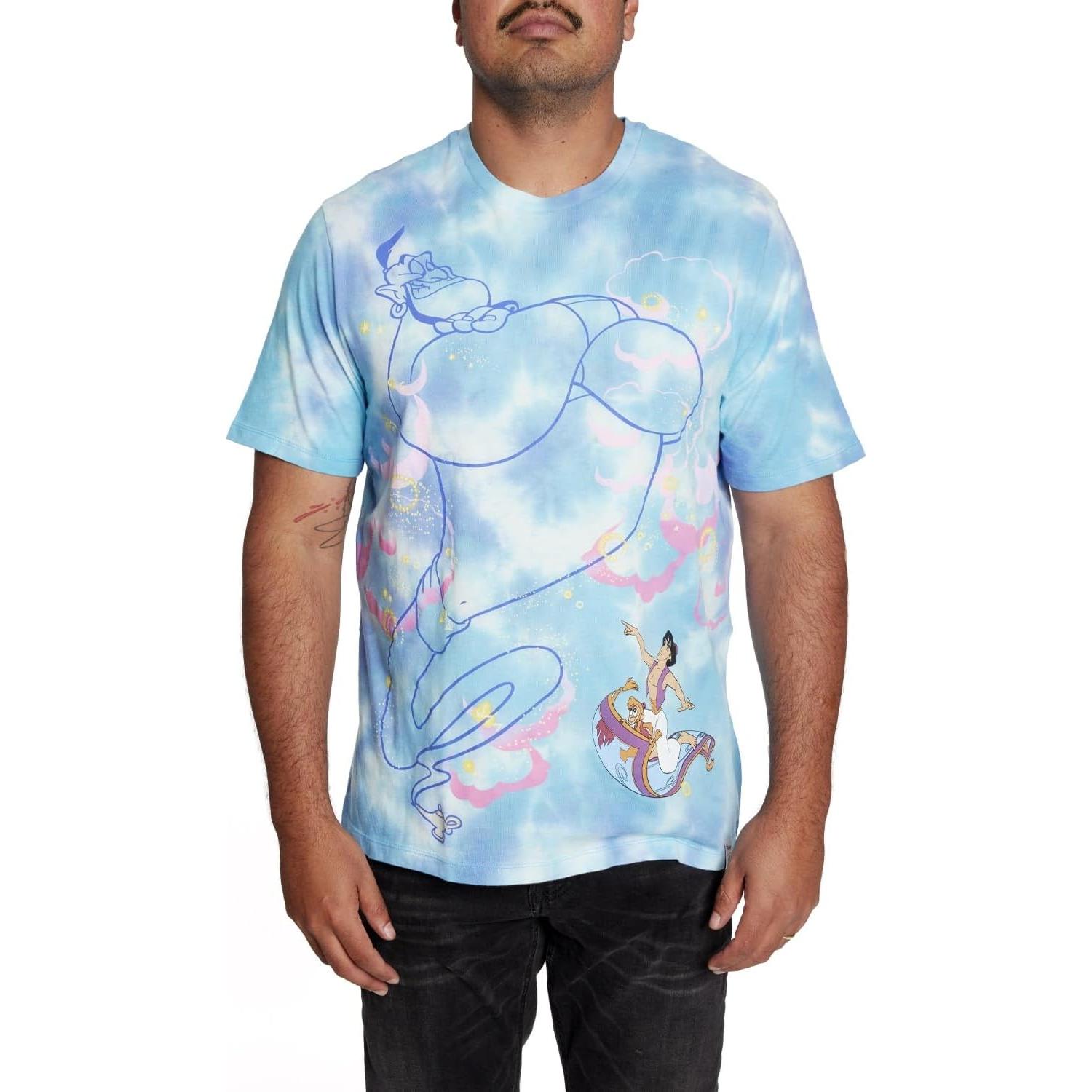 Camiseta Loungefly Disney Aladino Genio Unisex Tie Dye