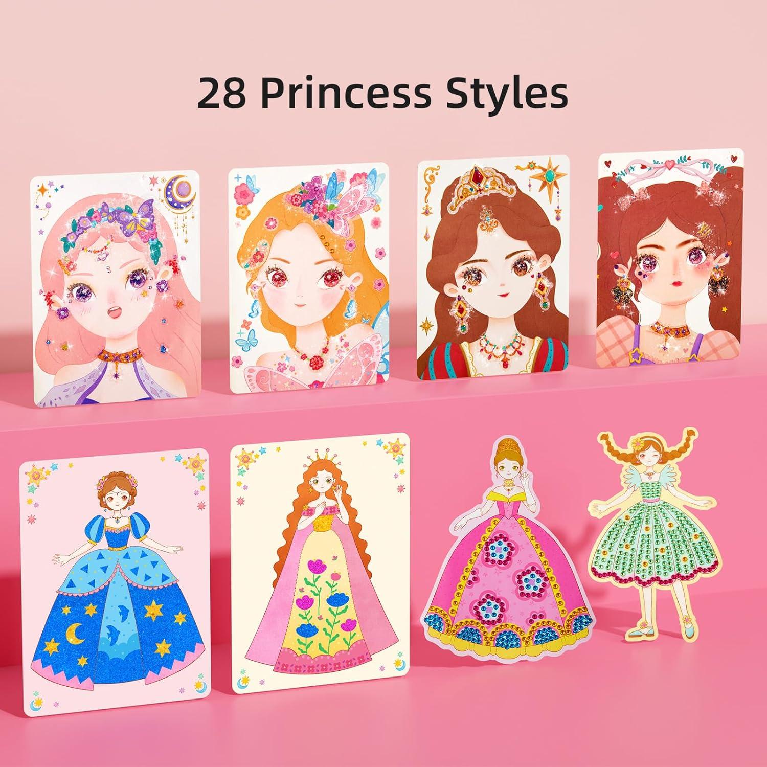 Juego de Vestir 4 en 1 MiDeer - Maquillaje de Princesa