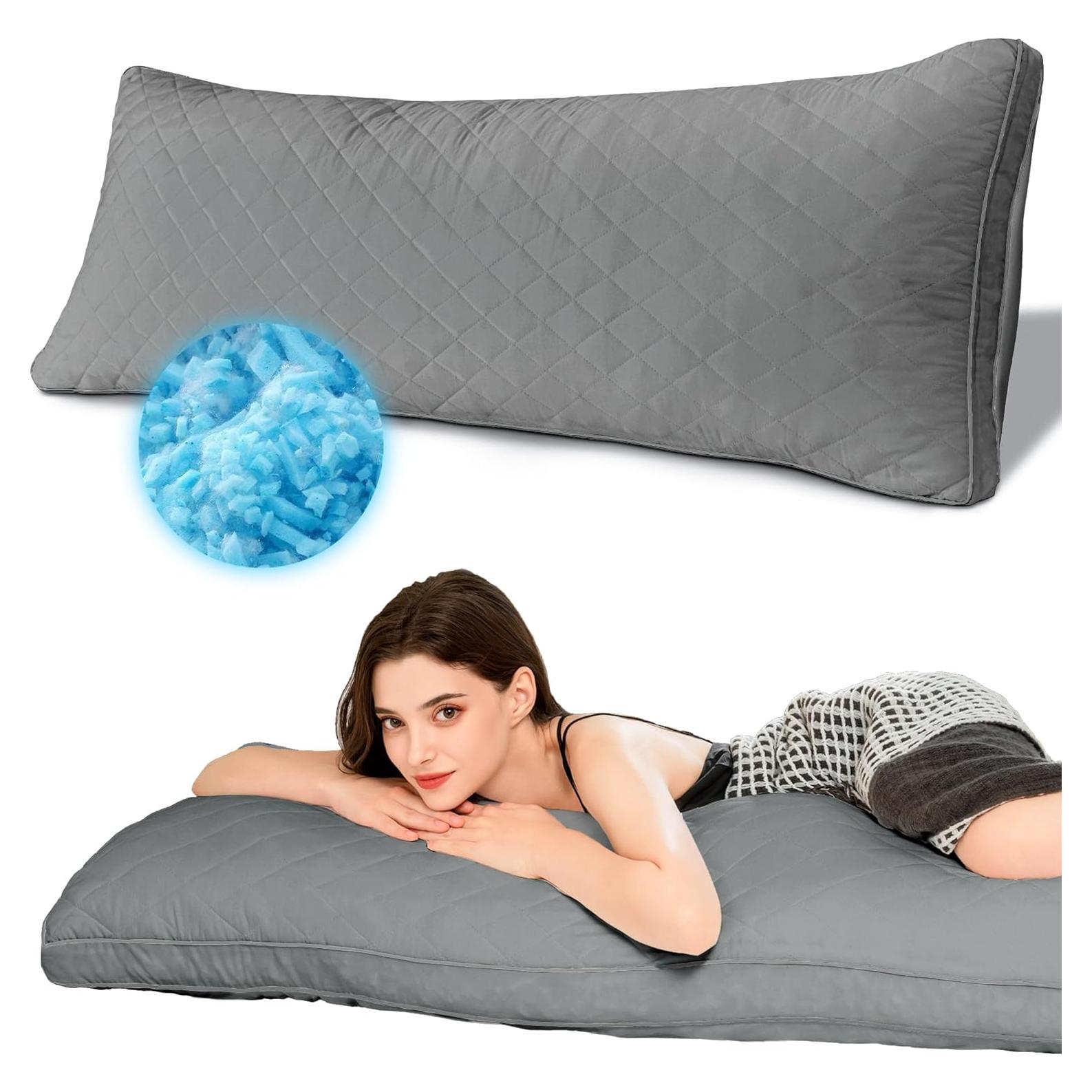 Almohada Corporal Ubauba Espuma Viscoelástica 50x137 cm Gris