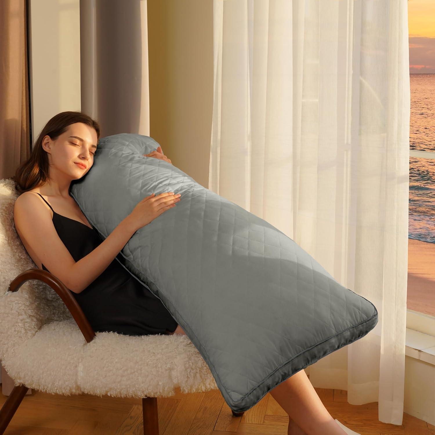 Almohada Corporal Ubauba Espuma Viscoelástica 50x137 cm Gris