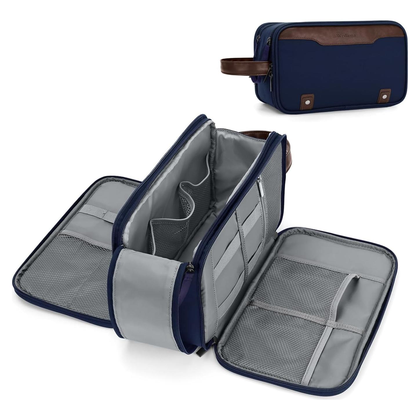 Bolsa de Aseo Wedama Grande Impermeable Azul para Hombres