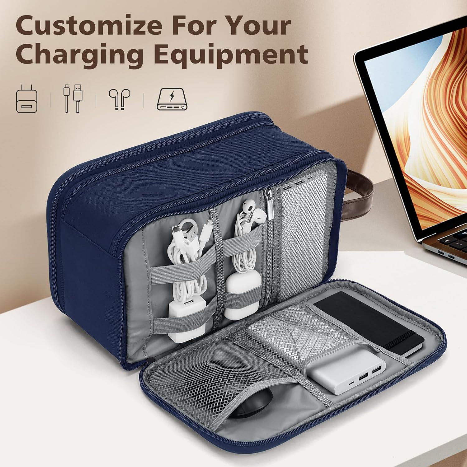 Bolsa de Aseo Wedama Grande Impermeable Azul para Hombres