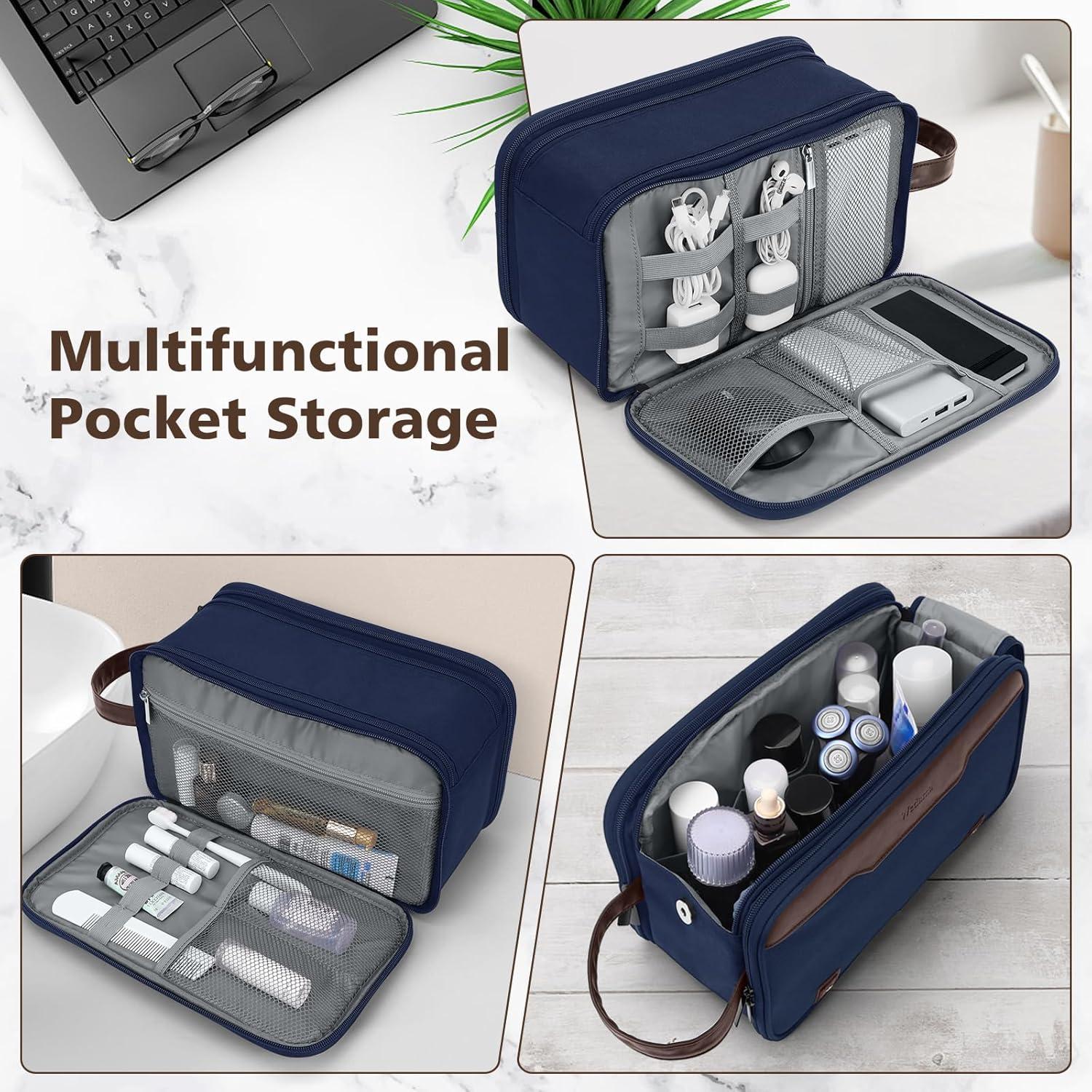 Bolsa de Aseo Wedama Grande Impermeable Azul para Hombres