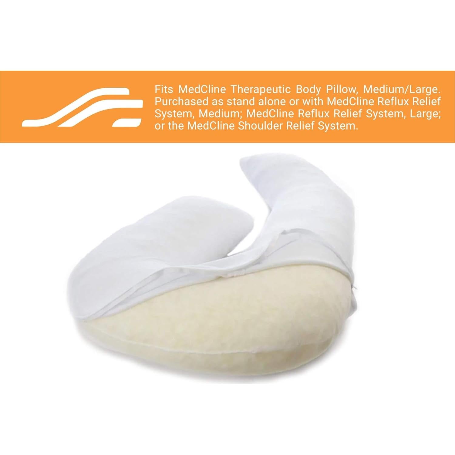 Funda de Almohada MedCline Mediana Grande Suave Lavable