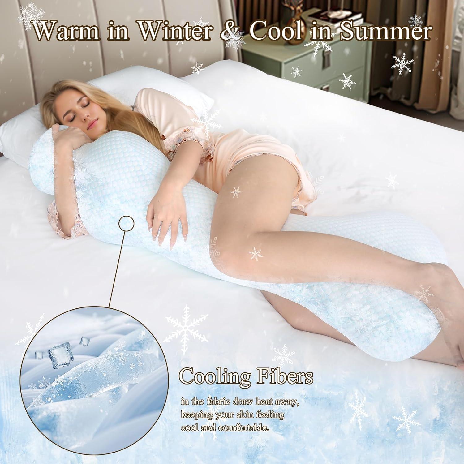 Almohada Corporal HONEHO 119x30 cm Espuma Memoria Refrigerante